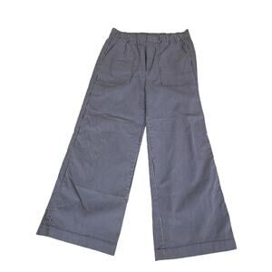 Gap High Rise Easy Wide-Leg Khakis 10 Blue/White Stripe